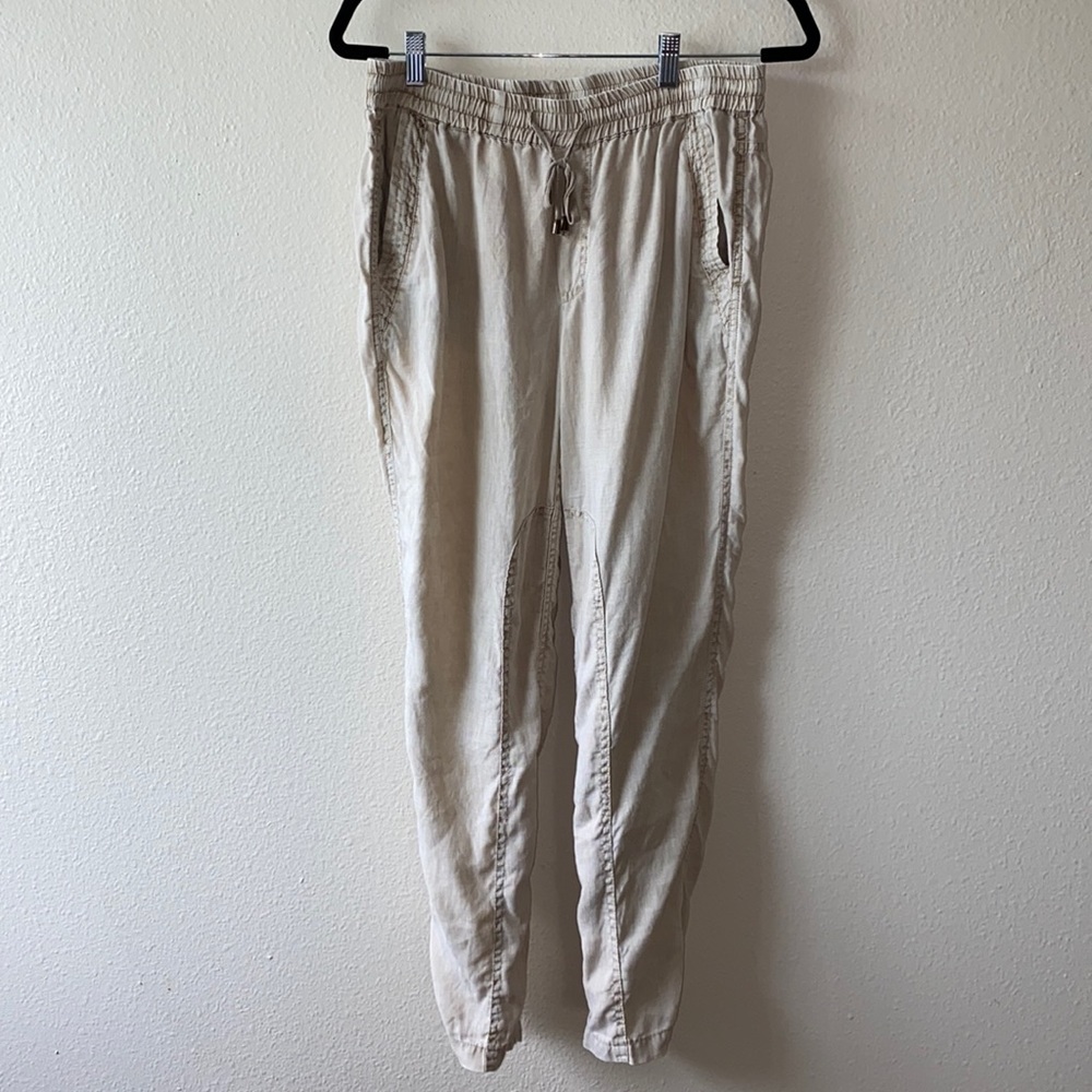 Three Dots 100% Linen Slip On Pants •M•
